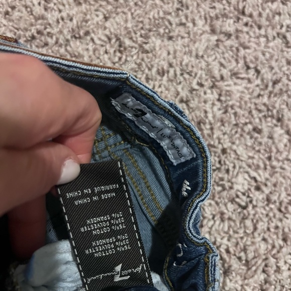 Little Girls size 4 7 for all mankind distressed jeans bundle - Picture 2 of 4